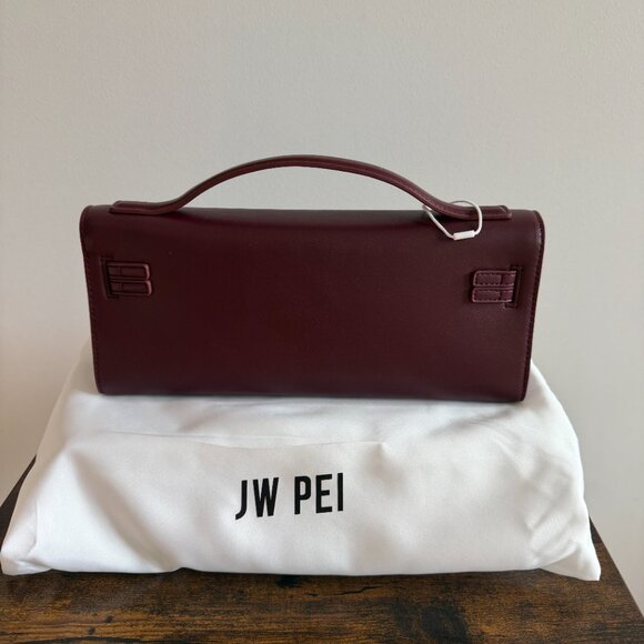 Structured Top Handle Bag - Deep Burgundy JW PEI - Picture 6 of 8